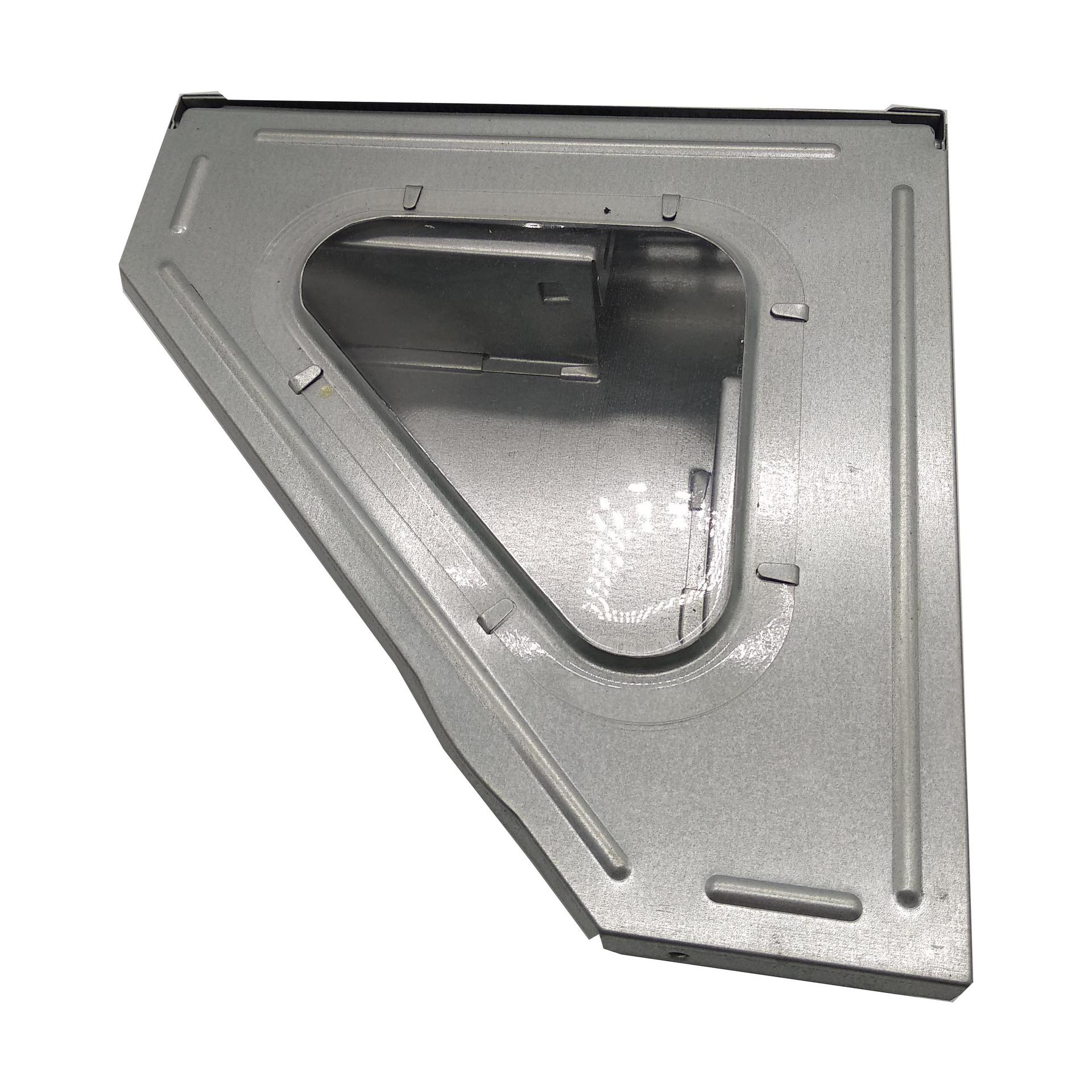 Caja trampa de ratón con ventana triangular, placa galvanizada, captura continua