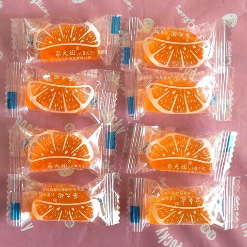 散装婚庆喜糖果 马大姐水果味橘子硬糖 桔子软糖500g 5斤包邮