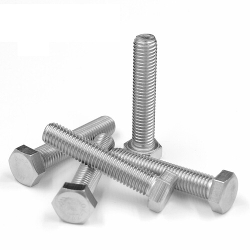 304 stainless steel hexagonal external screw, DIN933 hexagonal head single-ended bolt manufacturer screw M3M4M5M6