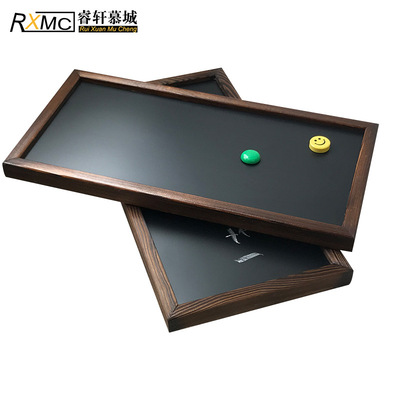 磁性炭烧复古文艺做旧小黑板怀旧店铺咖啡馆装饰壁贴黑板可定制|ru