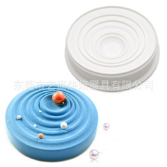 French-style Italian round wavy mousse mold DIY baking mold silicone fondant mold chiffon cake mold