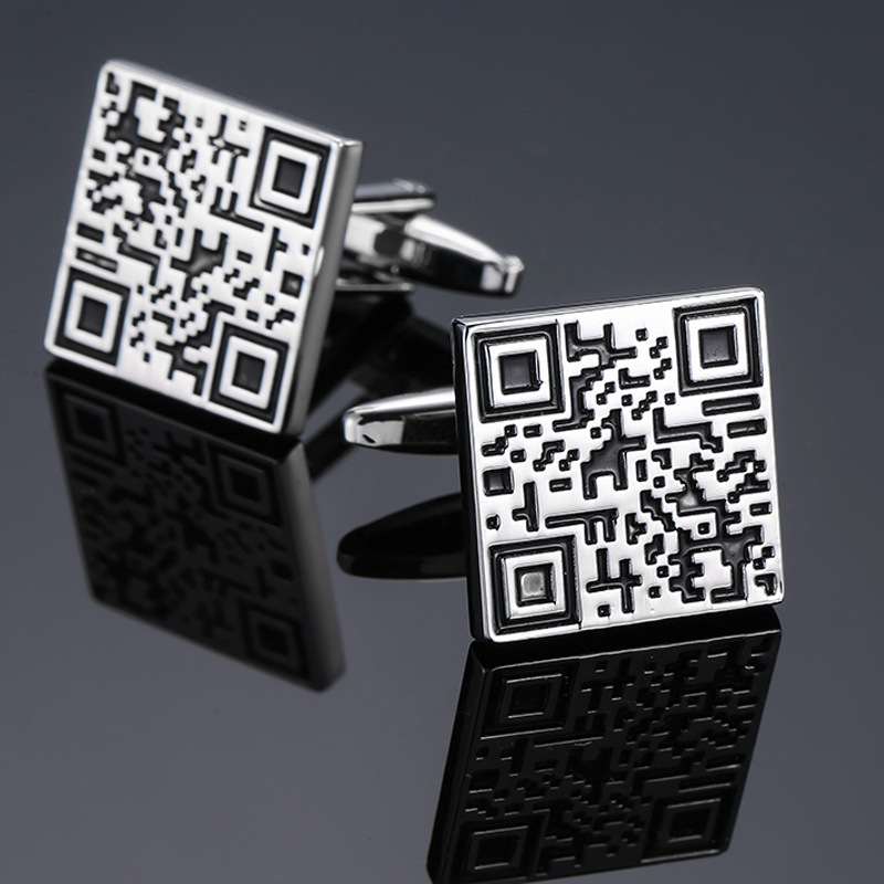 Business Geometric Copper Plating Men's Cufflinks display picture 6