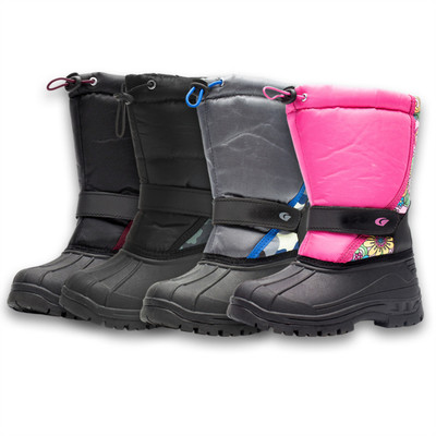 2019新款兒童雪地靴加厚超柔兒童靴保暖舒適棉鞋壹件批發四色童鞋