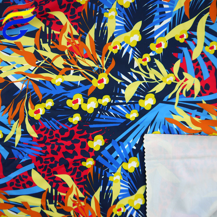 草花型印花 200平方克 涤纶弹力印花舒服柔软 仙女连衣裙面料