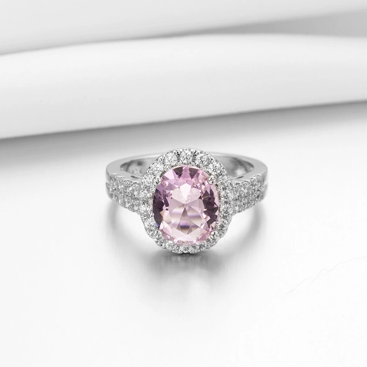 Crystal, фуксия кольцо, украшение с цирконом, аксессуар, пожелание, европейский стиль