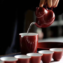 脂红手工茶具套装景德镇陶瓷茶具景德镇青瓷个性定制厂家批发