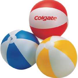供应PVC充气蜘蛛侠游泳沙滩球 水上玩具充气球 红色六片球