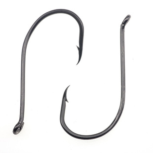 8299 Octopus Hook with ring and hole pipe hook sea fishing Luya crooked mouth hook octopus beak Blackfish pike perch hook