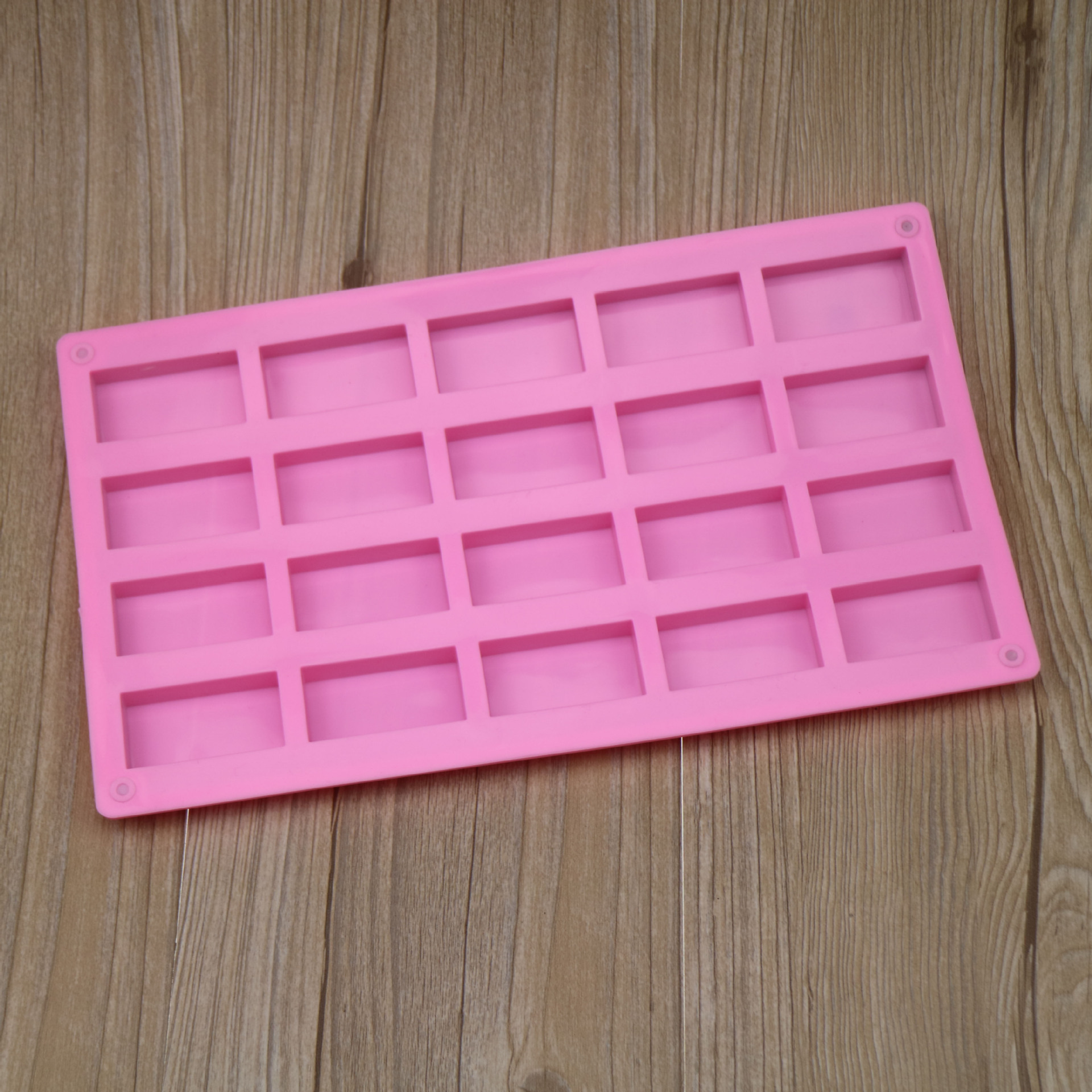 Silicone 20 long square biscuit mold square ice small lattice DIY baking tool