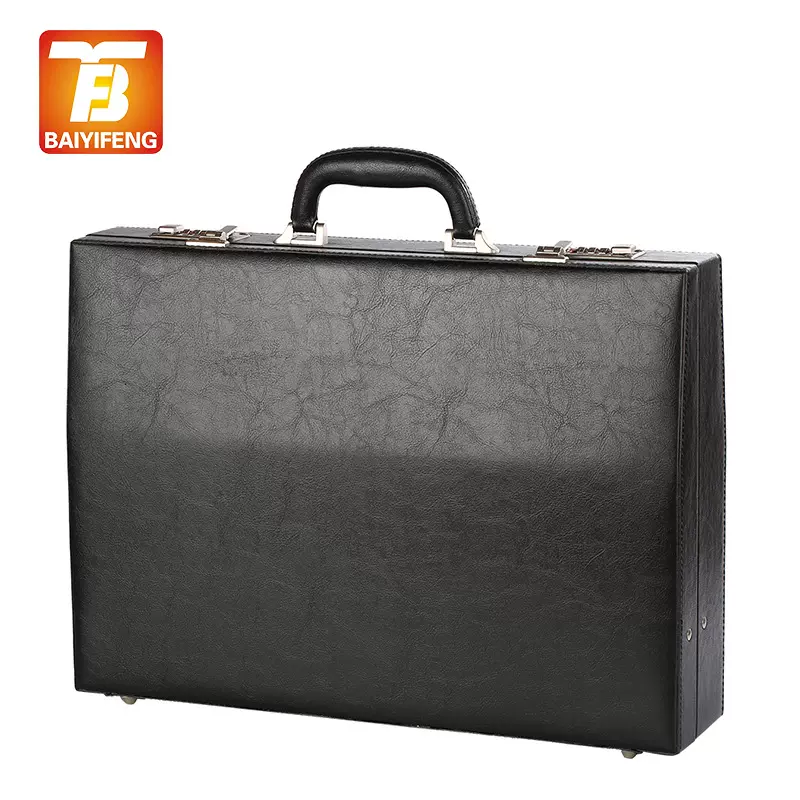百亿丰加工定制公文箱 手提密码箱 精装黑色手提笔记电脑电脑箱