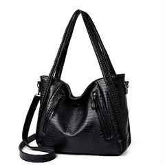 Spring 2023 New Korean/Japanese Crocodile Print Single Shoulder Women's Bag Large Capacity Handbag Crossbody Lady Bag Trendy