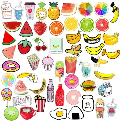 Cartoon Acrylic Chest badge Fruit Badge originality Chest card Chest badge DIY Phone patch Harajuku with pin