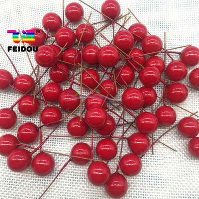 12mm Red berries simulation foam Cherry Small red berries peony Christmas Supplies Sternum parts Fruit