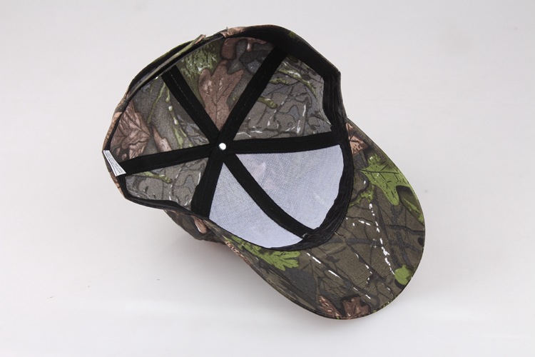Outdoor Sun Protection Quick Drying Hat With Jungle Leaves Men's And Women's Camouflage Fashionable Baseball Cap_voghion.com