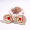 Cute hairgrip for face washing with bow, headband, face mask, scarf, hair accessory, Korean style