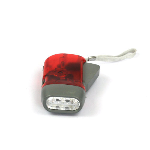 Manufacturer supply hand-cranked flashlight plastic flashlight LED flashlight hand-cranked three-light flashlight