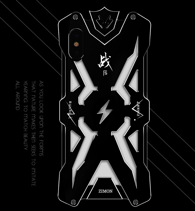 SIMON THOR Aviation Aluminum Alloy Shockproof Armor Metal Case Cover for Apple iPhone XS Max & iPhone XR & iPhone XS & iPhone X
