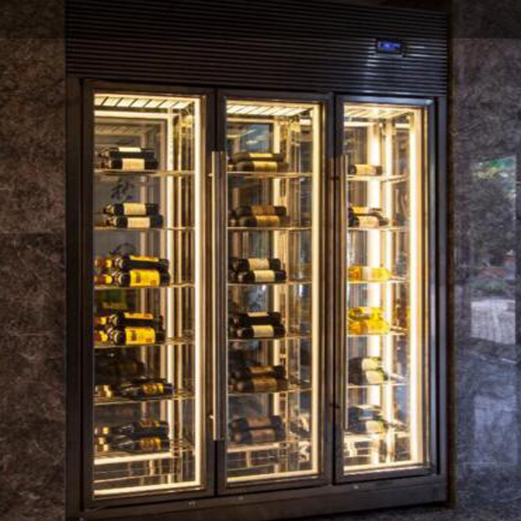 冰箱保鲜柜 商用立式恒温冰箱恒湿红酒展示柜牛肉柜 不锈钢冷藏酒