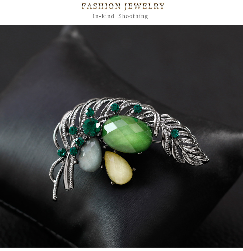 Alloy Vintage Flowers brooch(AF082-A) NHDR2432-AF082-A