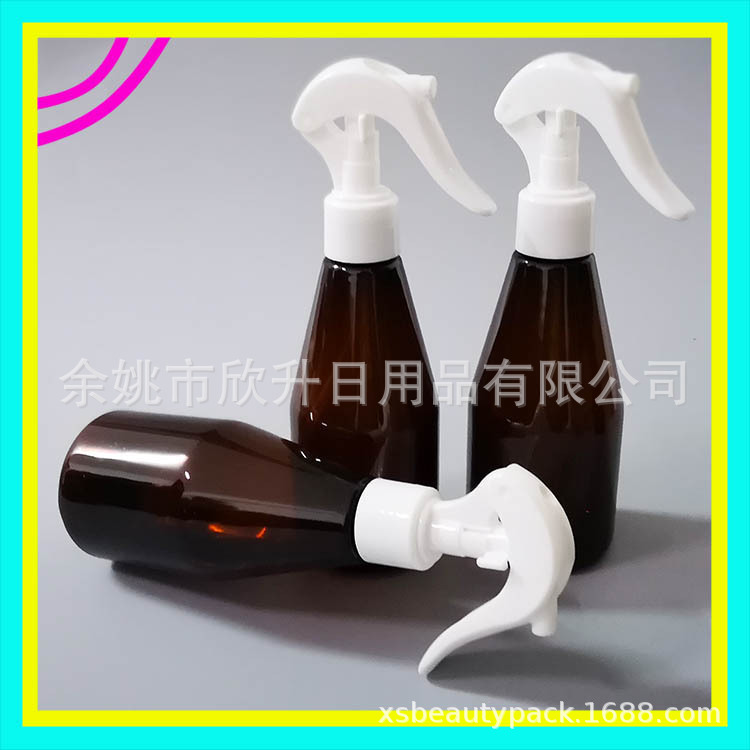 200ml棕色小老鼠喷雾瓶手压喷壶200ml洒水壶清洁液瓶塑料喷瓶