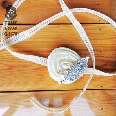 创意结婚用品手腕花 新娘伴娘婚礼手腕花 树叶水钻高档手腕花批发|ru