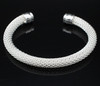 Fashionable silver woven silver bracelet, European style