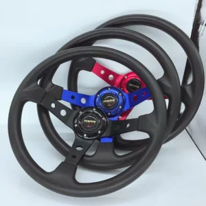 Racing Steering Wheel, Concave Steering Wheel, 14inch Modified Car Steering Wheel, Pu Steering Wheel