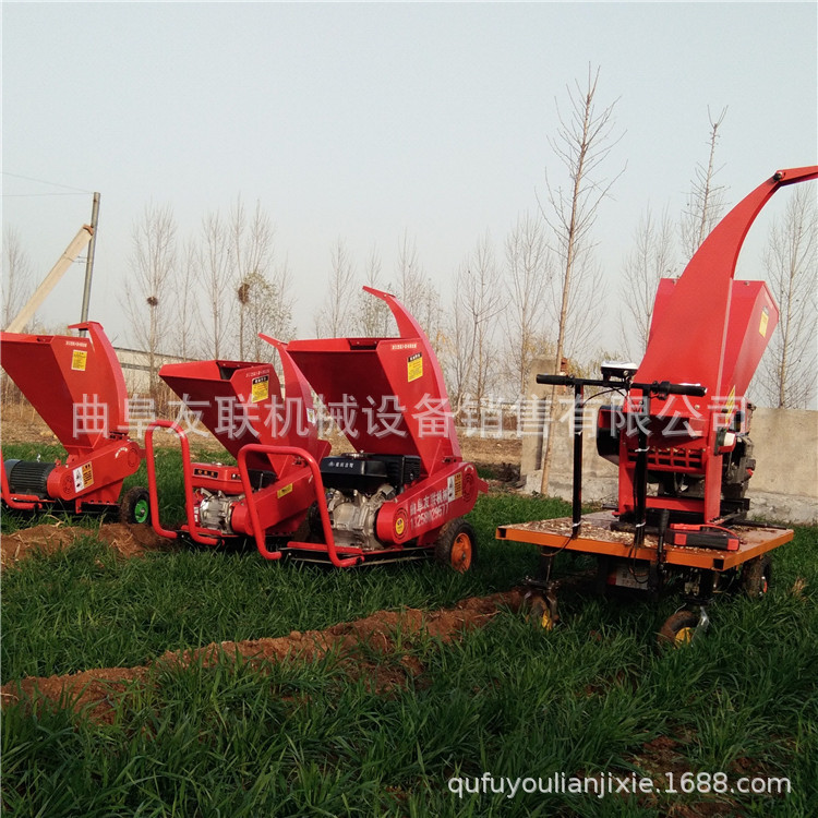 园林枝条树干粉碎机 园林绿化果园枝条树干粉碎机 木屑粉碎机59