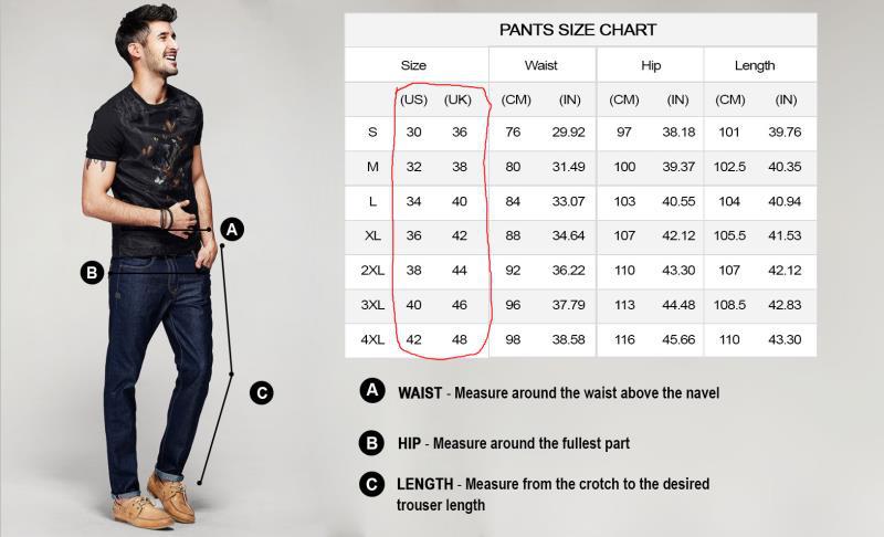 Herrjeans med revor trendiga biker denimbyxor för herr_voghion.com