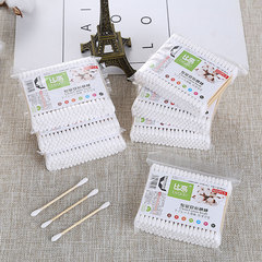 Cotton swab manufacturer Bigao bagged 100 baby double-ended beauty and hygiene disposable cotton swabs makeup cotton swabs