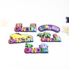 Cartoon magnetic fridge magnet from soft rubber PVC, individual souvenir