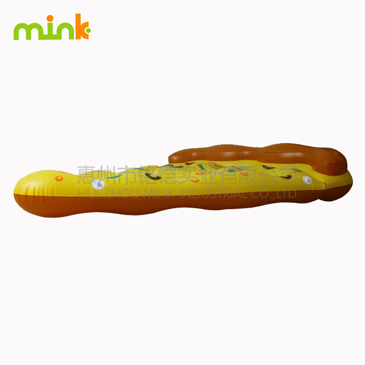 Manufacturer now supplies PVC inflatable pizza floating row pizza…