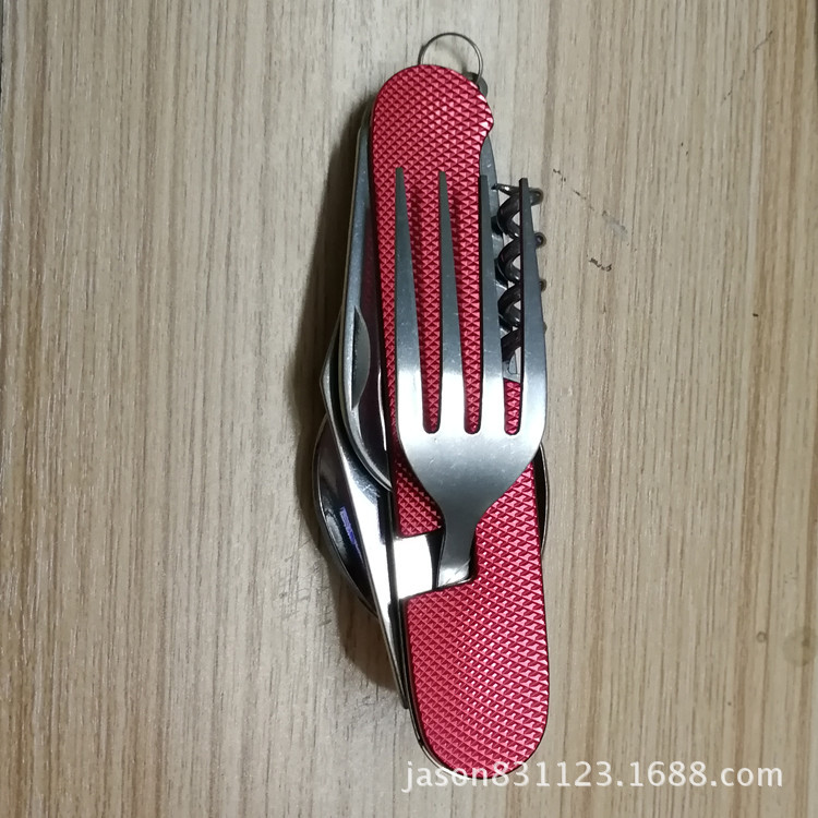 Herramientas multifuncionales directas de fábrica cubiertos multifuncionales cuchillo de campo cubiertos herramientas de regalo