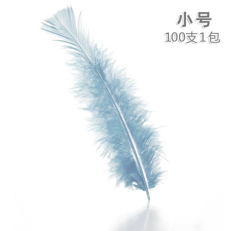 Factory direct supply of colorful Turkey feathers, pointed-tail down and feathers, handcrafted DIY Christmas ball decorations wholesale detail image 19