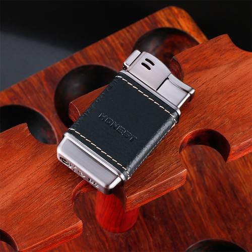 Baicheng Saibao 3# pipe creative personality open flame lighter oblique fire metal cigarette lighter men's smoking accessories wholesale