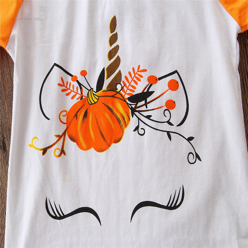 Halloween Fashion Letter Cotton Tshirts  Blousespicture4