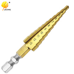 Hexagonal handle step drill, pyramid drill bit, twist drill bit steel hole opener 3-13mm hole enlarge drill bit 11 stages