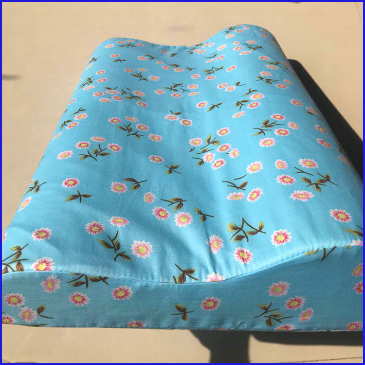 S-type curved position pad/lower limb lifting pad medical nursing pad pure cotton twill floral comfortable and durable