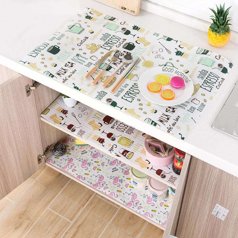 2602 卡通印花橱柜垫纸 家用衣柜垫 防潮垫抽屉垫 防水防滑纸垫|ms