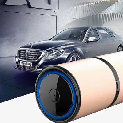 New products Car air purifier anion aluminium alloy USB output Smell pm2.5 Can OEM