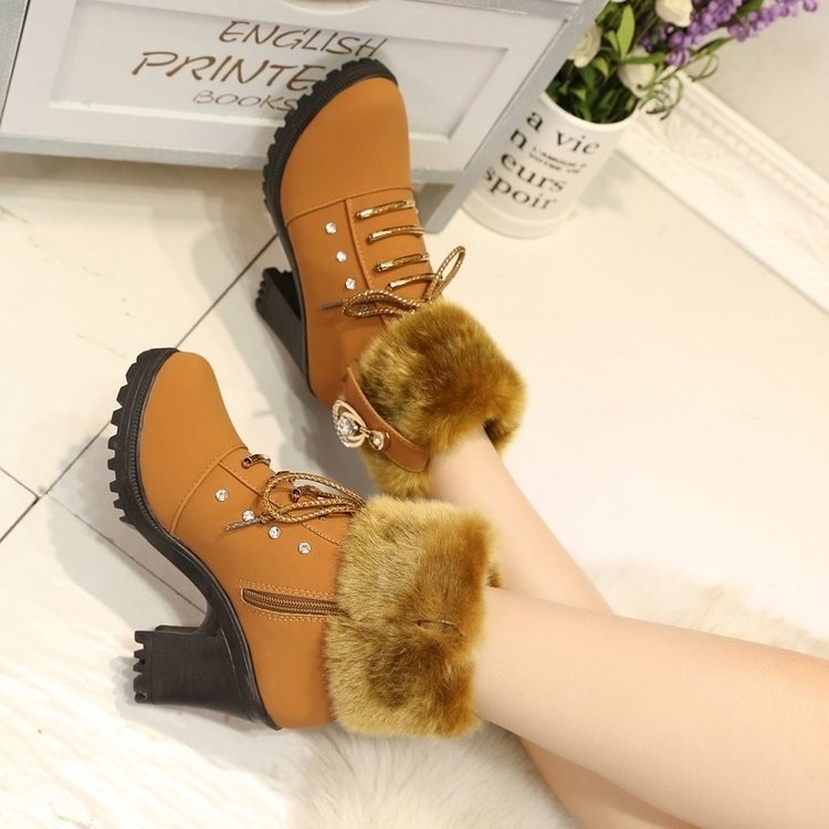 Bottes femme en PU artificiel - Ref 3355314 Image 17