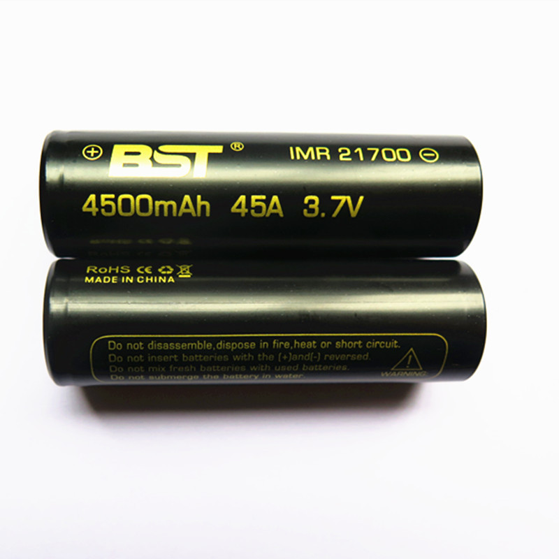 BST 21700锂电池 高倍率动力电池3.7V 4800mah 45A动力电池