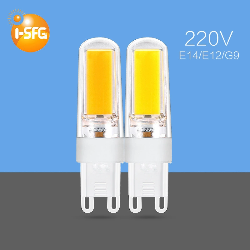 Поставка сапфировых ламповых бусин G9COB3W затемнение AC220V Прозрачная крышка ПК светодиодные Ламповые бусины оптом