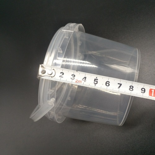 Factory direct sales food-grade portable plastic drum with lid, sealed and water-proof, transparent 0.5 liter keg 500ml