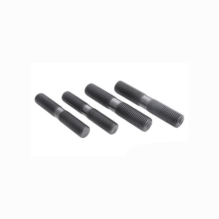 生产厂家供应 氧化发黑双头螺丝 碳钢8.8级高强度双头螺栓 现货