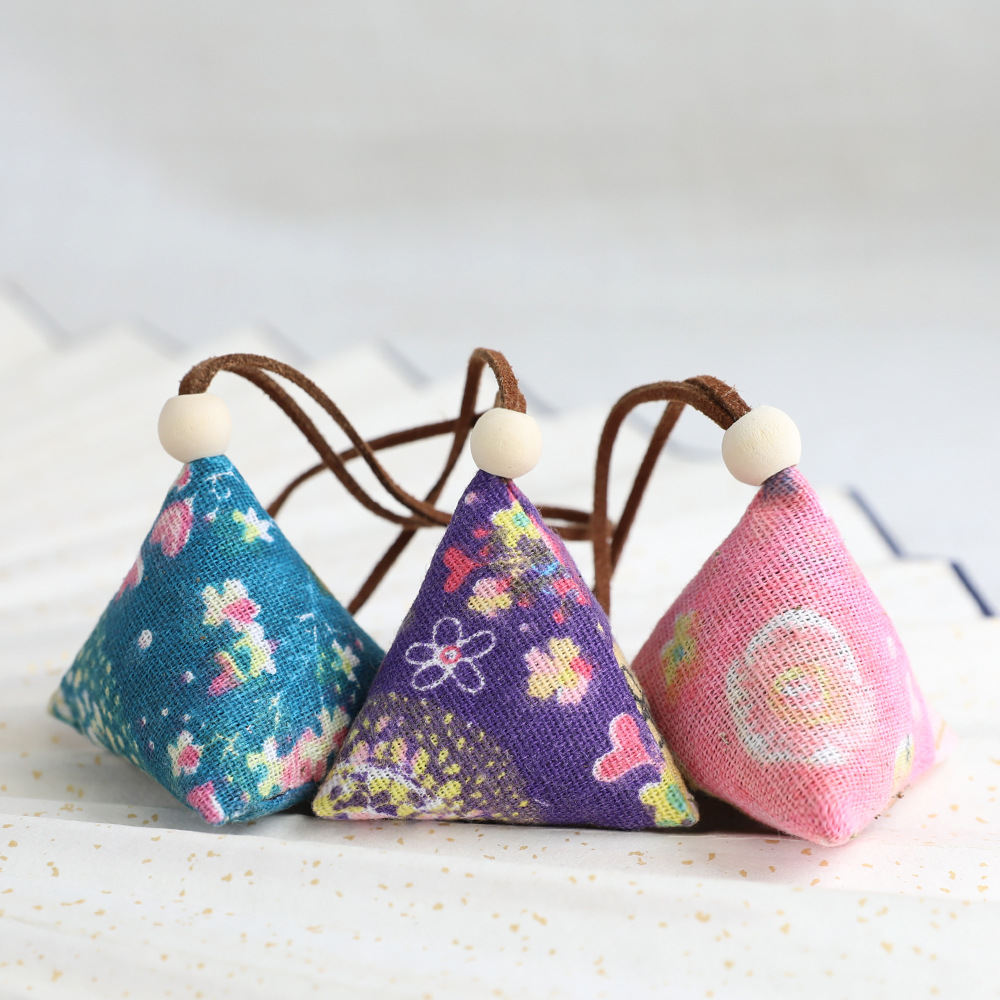 厂家直销端午节粽子香包汽车挂件艾草驱蚊香袋中国风diy香囊批发|ms