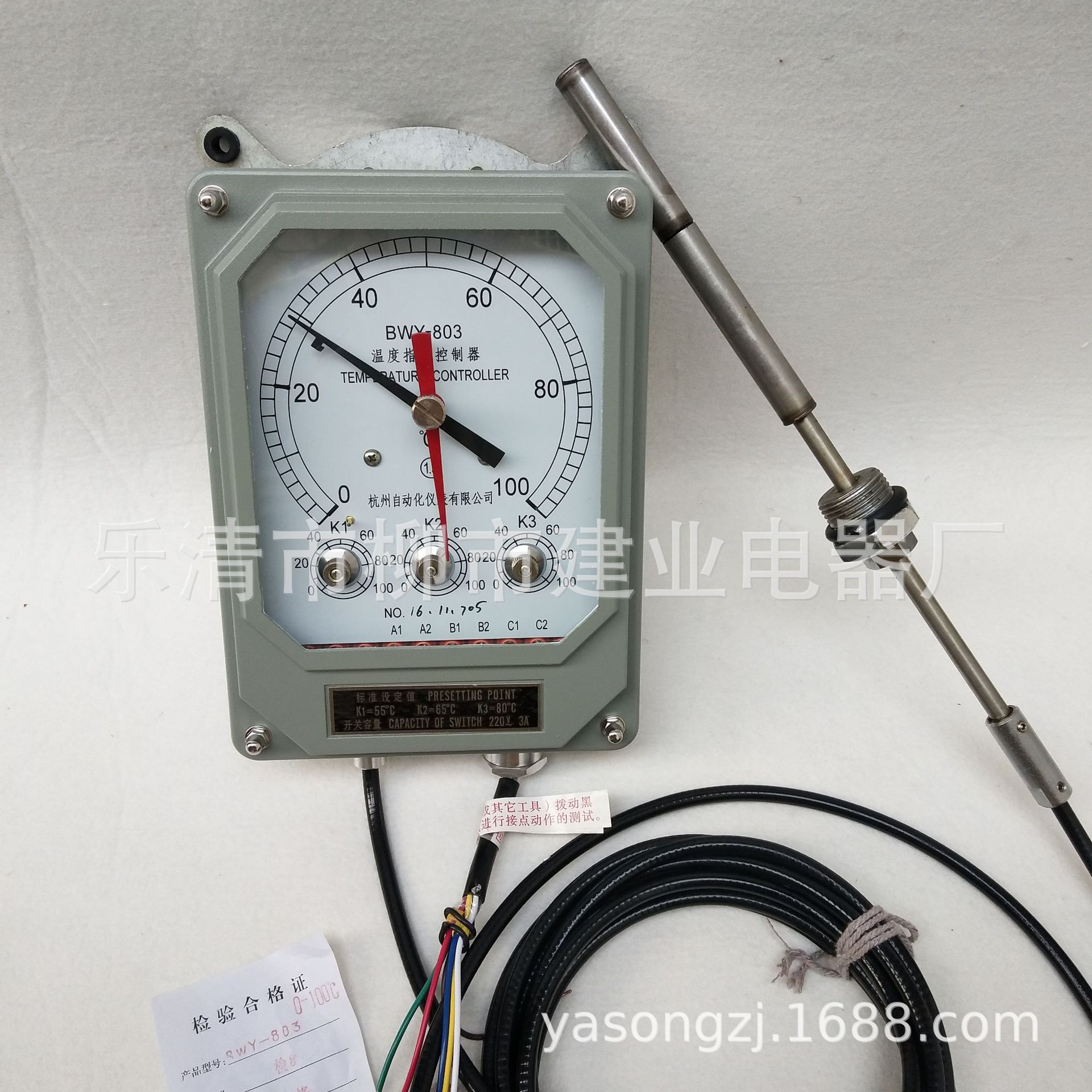 温度指示控制器 BWY(WTYK)-802TH/803TH 变压器油面温控器0-100℃