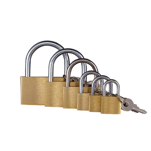 Large and small brass padlocks, industrial opening luggage zippers, drawer cabinet doors, outdoor anti-theft window locks, household copper locks