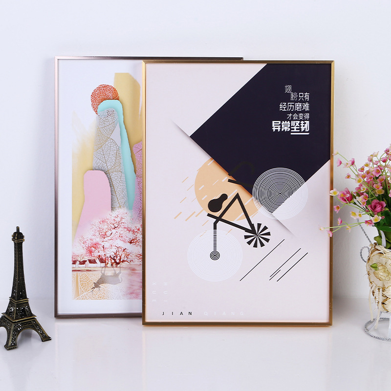 Factory Outlet Fine Edge Frame A1A2A3A4A5 Certificate Frame B2B4 Photo Frame 4 Open 8 Open Poster Frame Wholesale Special Offer