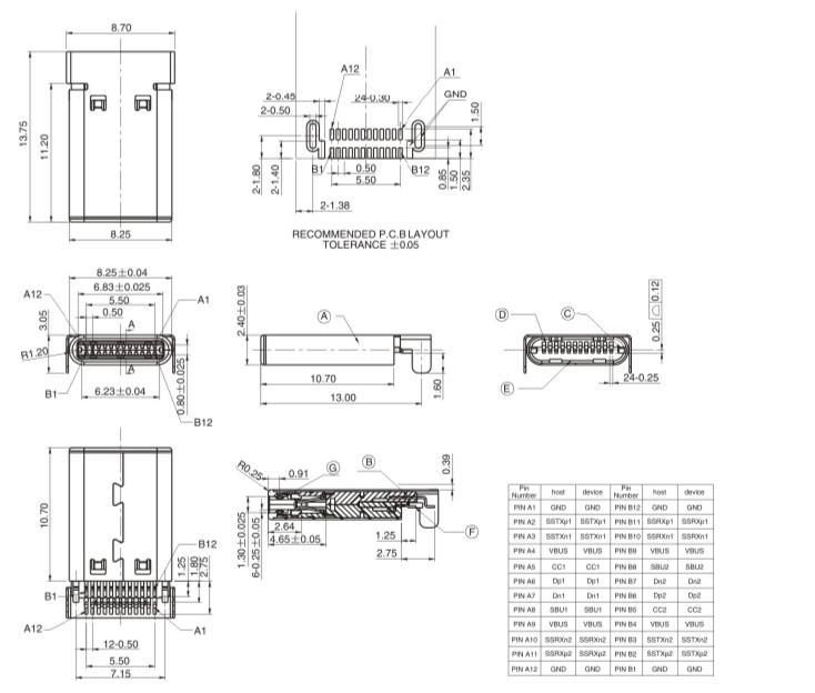 通讯3.1 USB 公头TYPE C公头 USB插头 Type c公头,Type c插头Plug-阿里巴巴